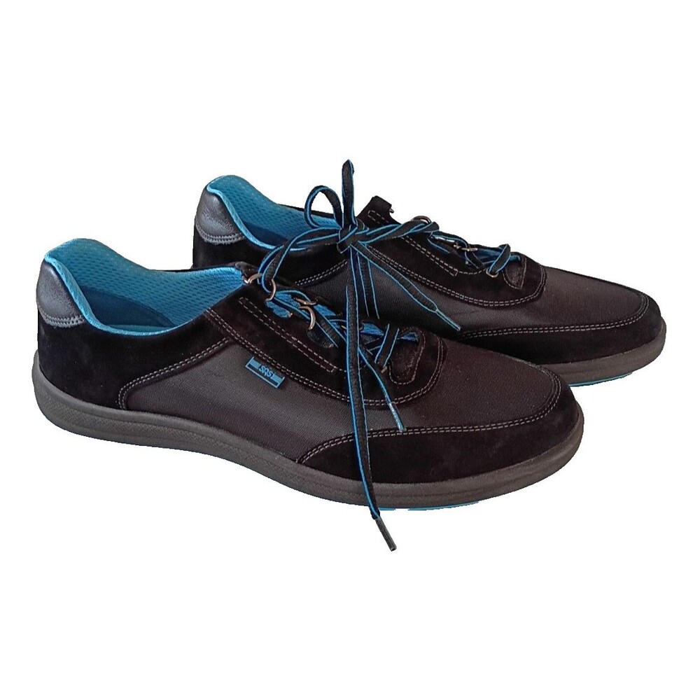 SAS Women's Black Fabric Suede Sneakers Walking Shoes Size 11 N NEW